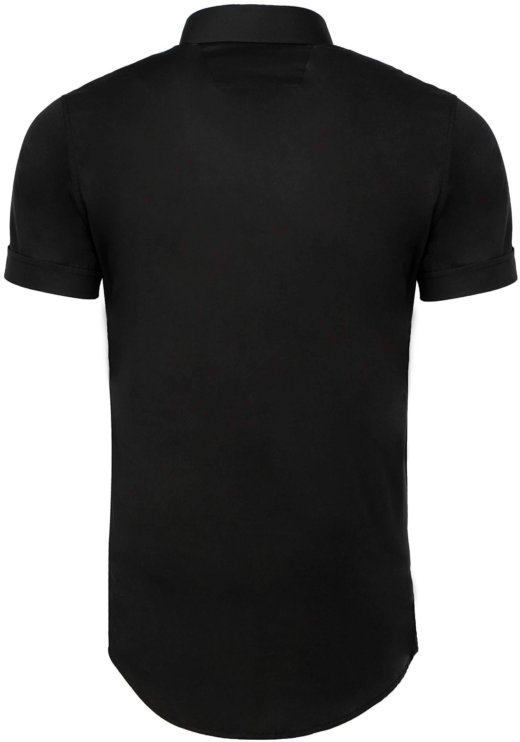 CARISMA Casual męska koszula z krótkim rękawem, slim fit, na czas wolny, do pracy, na wesele
