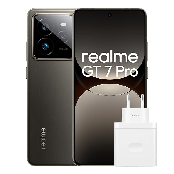 realme GT 7 Pro 5G Smartphone 12+256GB, Processore Snapdragon® 8 Elite Chipset, Fotocamera AI Ultra-clear Snap con AI Display Eco² RealWorld, Con tecnologia NEXT AI, Grigio, Garantía de 3 años