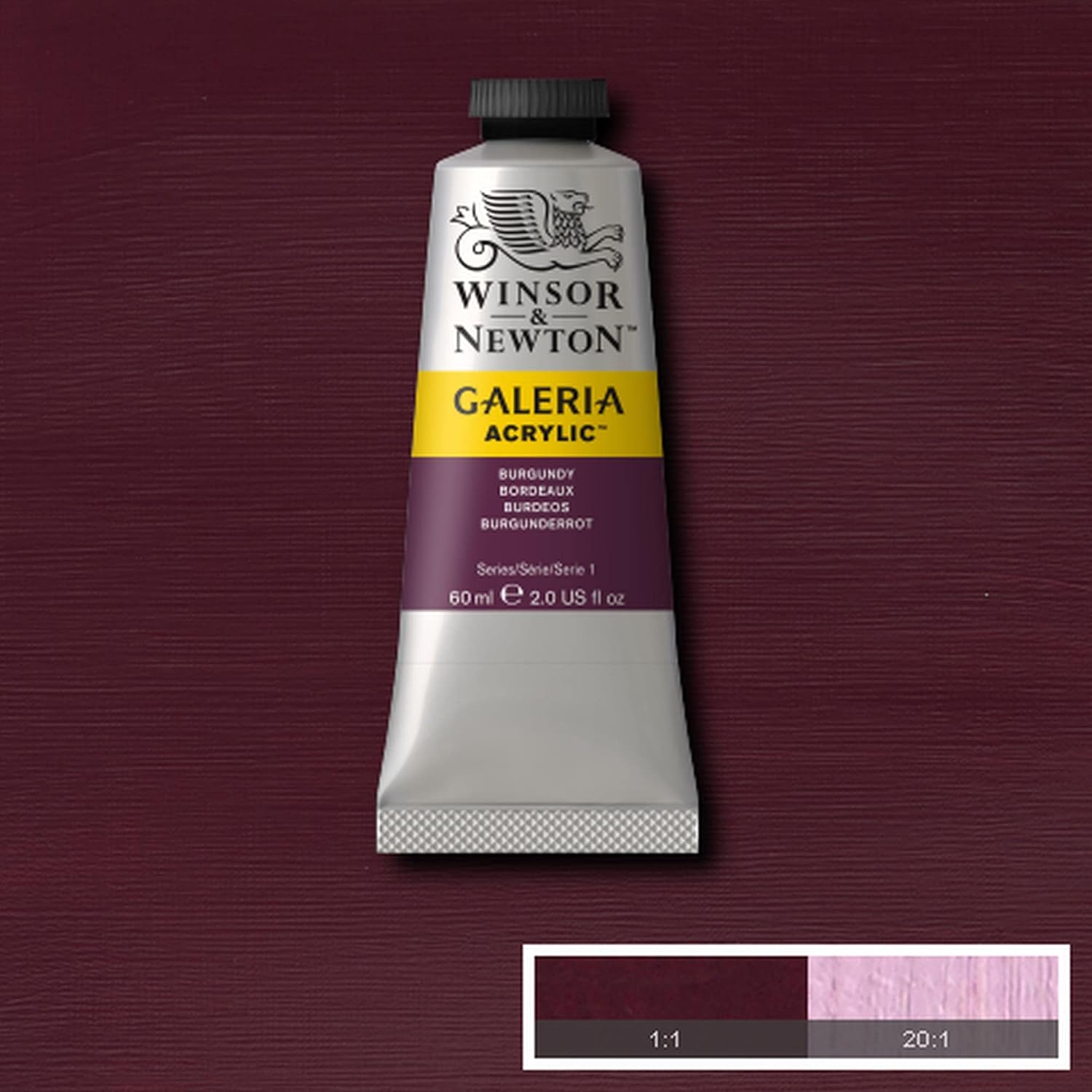 Winsor & Newton Galeria Acrylic Color, 60ml (2-oz) Tube, Burgundy