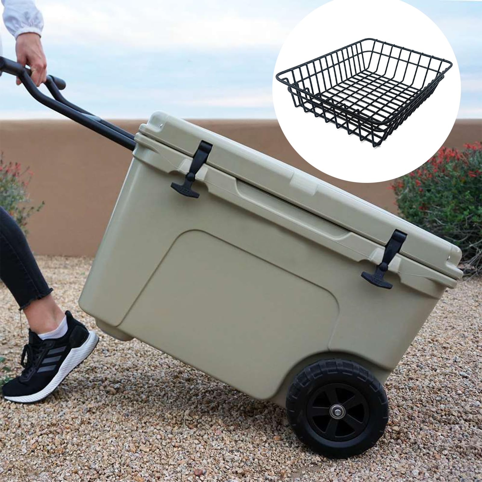 Cesta térmica para YETI Tundra Haul, mantiene la comida fría y seca, compatible con YETI Roadie 48, YETI Roadie 60, compatible con otros accesorios de refrigeración, cerraduras de refrigeración,