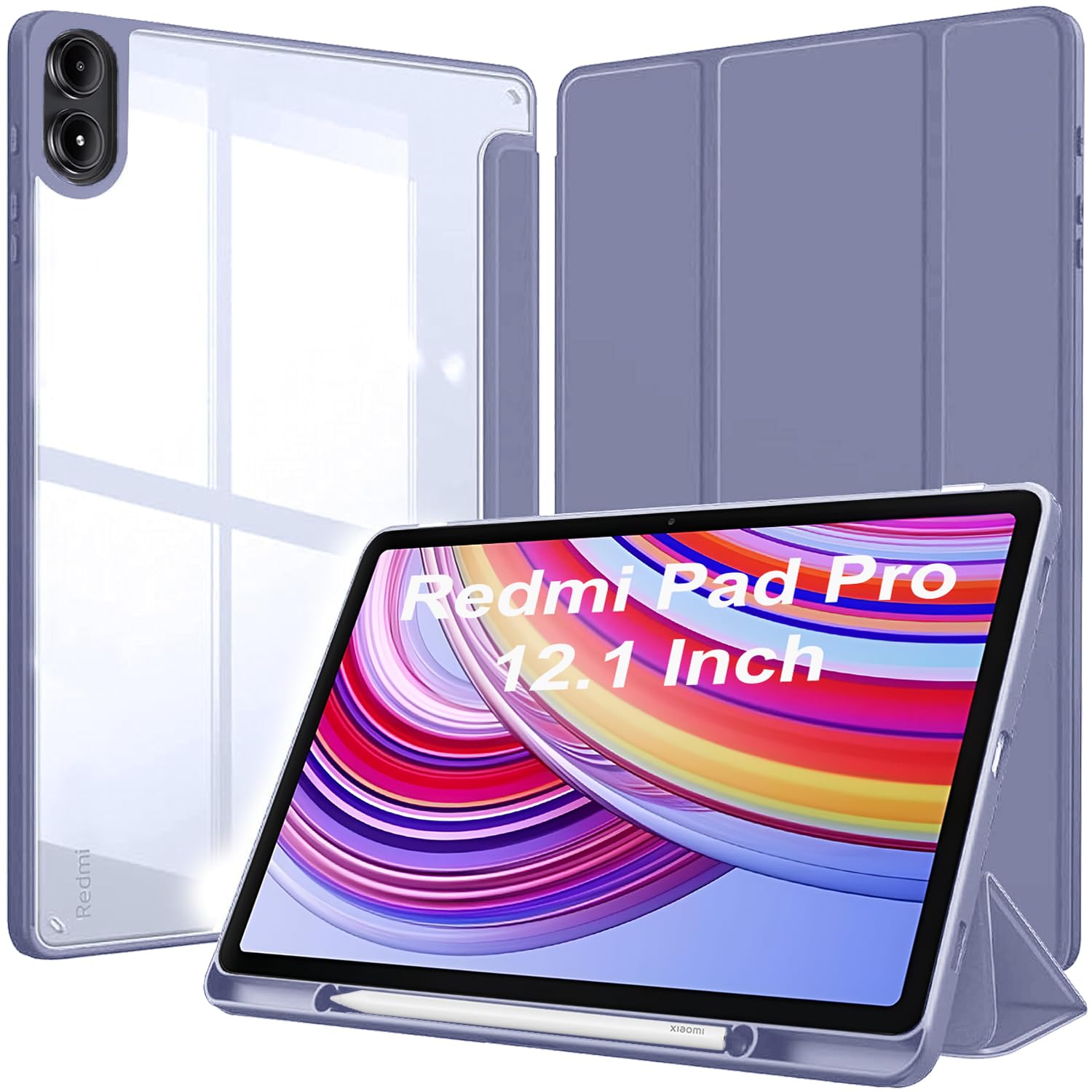 ProElite Case Cover for Redmi Pad Pro 12.1 inch Cover, Transparent Flip Case for Redmi Pad Pro 12.1 inch [Supports Auto Sleep Wake Function], Lavender (B0D968RDWC) Amazon Price History, Amazon Price Tracker