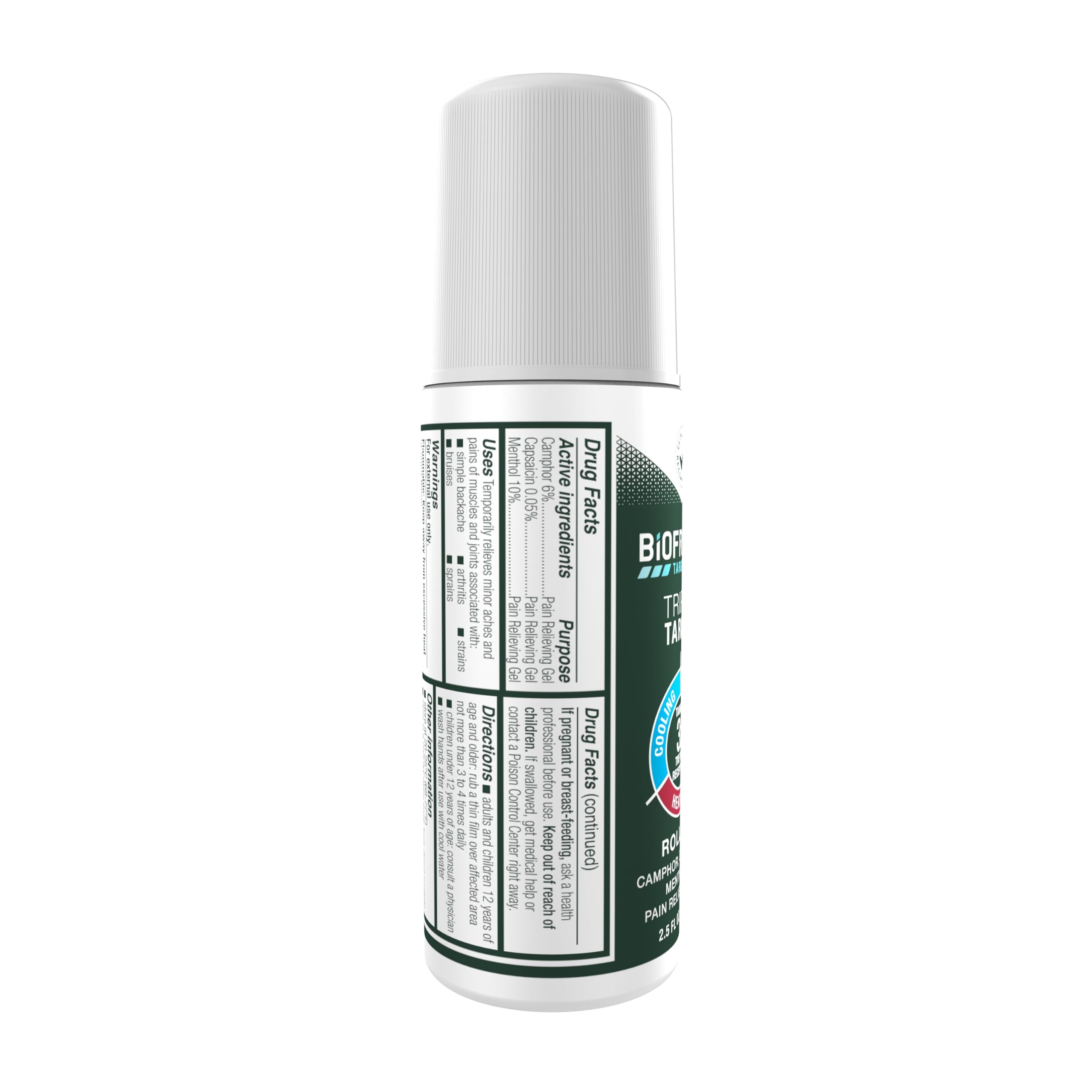 Biofreeze Triple Target Pain Relief Roll On, NSAID-Free Relief, 2.5 FL OZ — Amazon image 10