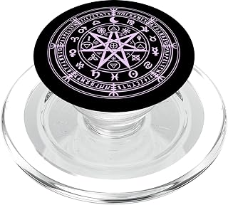 Wicca heidnische Kleidung Schutzzauber Symbole Sicherheit PopSockets PopGrip: Ausziehbarer Sockel und Griff für Handys/Tablets mit Tauschbarem Top PopSockets PopGrip für MagSafe