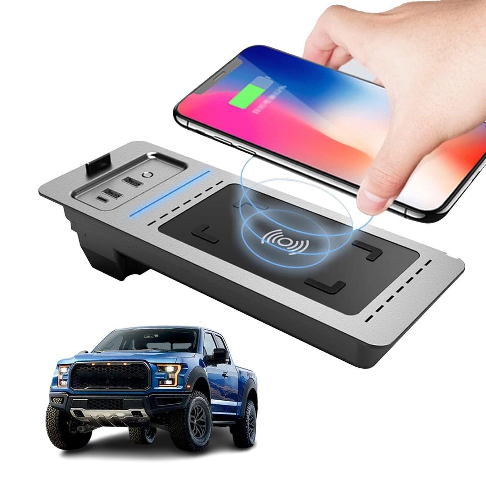 Linq - Caricabatteria Wireless Magnetico Per Auto Presa Aria Mercedes Benz Qi 15w C3525 78575754