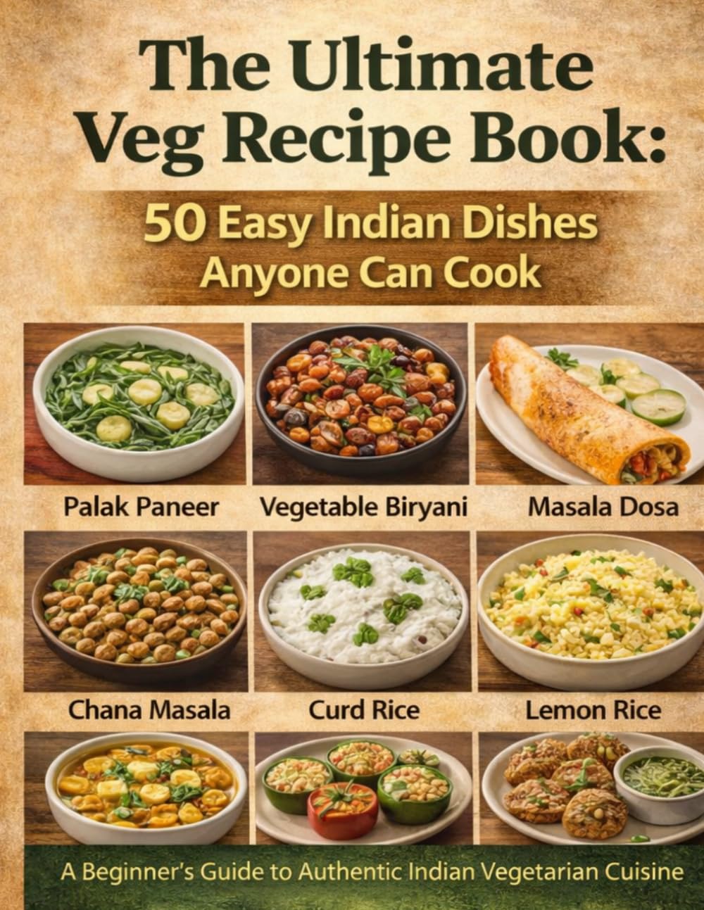 50 Tasty Veg Recipes: Quick, Easy & Delicious Indian Vegetarian Recipes for Everyday Cooking | Simple Meals for Beginners & Busy People