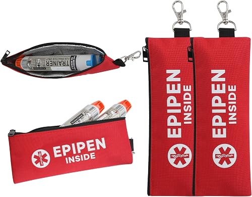 YOUSHARES 2 Pcs Pochette Isotherme EpiPen Voyage, Étui de…