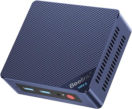 Beelink Mini PC S12 Pro, Intel Twin Lake-N100 Processor up to 3.4GHz, 25W TDP Office Mini Computer 16GB DDR4 500GB SSD Windows 11 Home, 2.5G LAN, 4K Dual HDMI, WiFi 6, BT5.2
