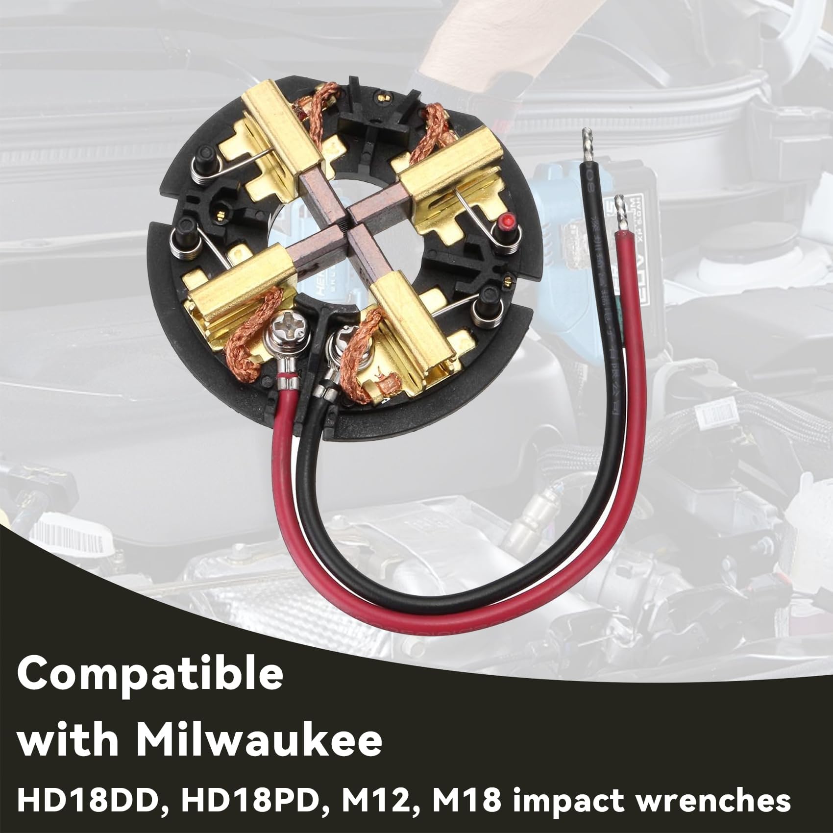 Szczotki węglowe Milwaukee HD18PD HD18DD 2650-20 M12 M18 2602-20, z uchwytem, do wiertarko-wkrętarki udarowej 18V