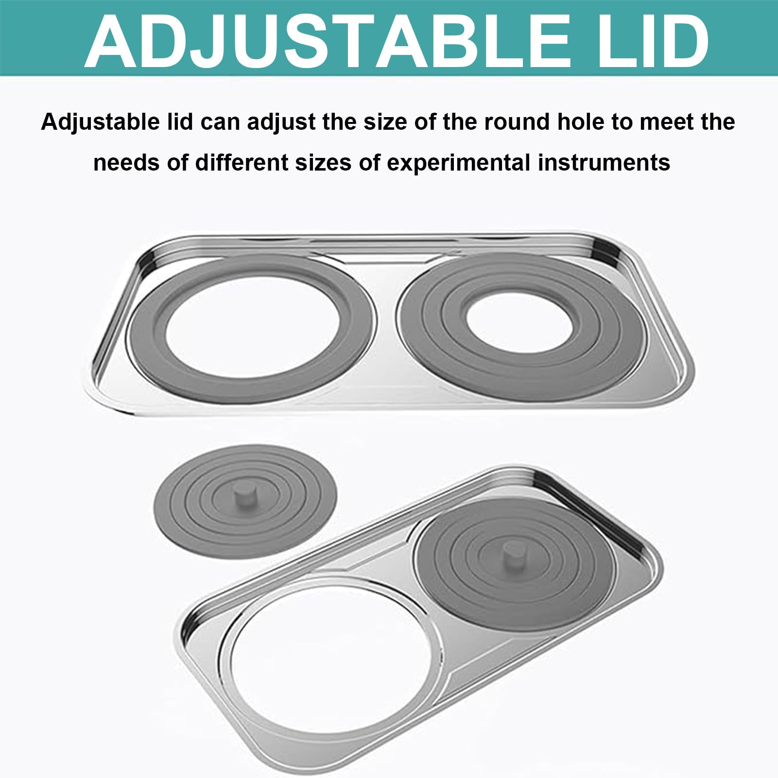 LoJax Baño De Agua De Laboratorio Digital, Calentador Termostático De 1/2/4/6/8 Agujeros, Revestimiento De Acero Inoxidable Anti-Quemado En Seco Tapa Ajustable para Uso En Experimentos De Laboratorio