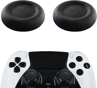 For PS5 コントローラー スティック 2個キット スティックキャップ 交換用 交換用ジョイキャップ PS5/PS4/PS5 Edgeコントローラー対応 滑り防止 快適なグリ 全面保護 分解不要 簡単取付 ホコリ防止