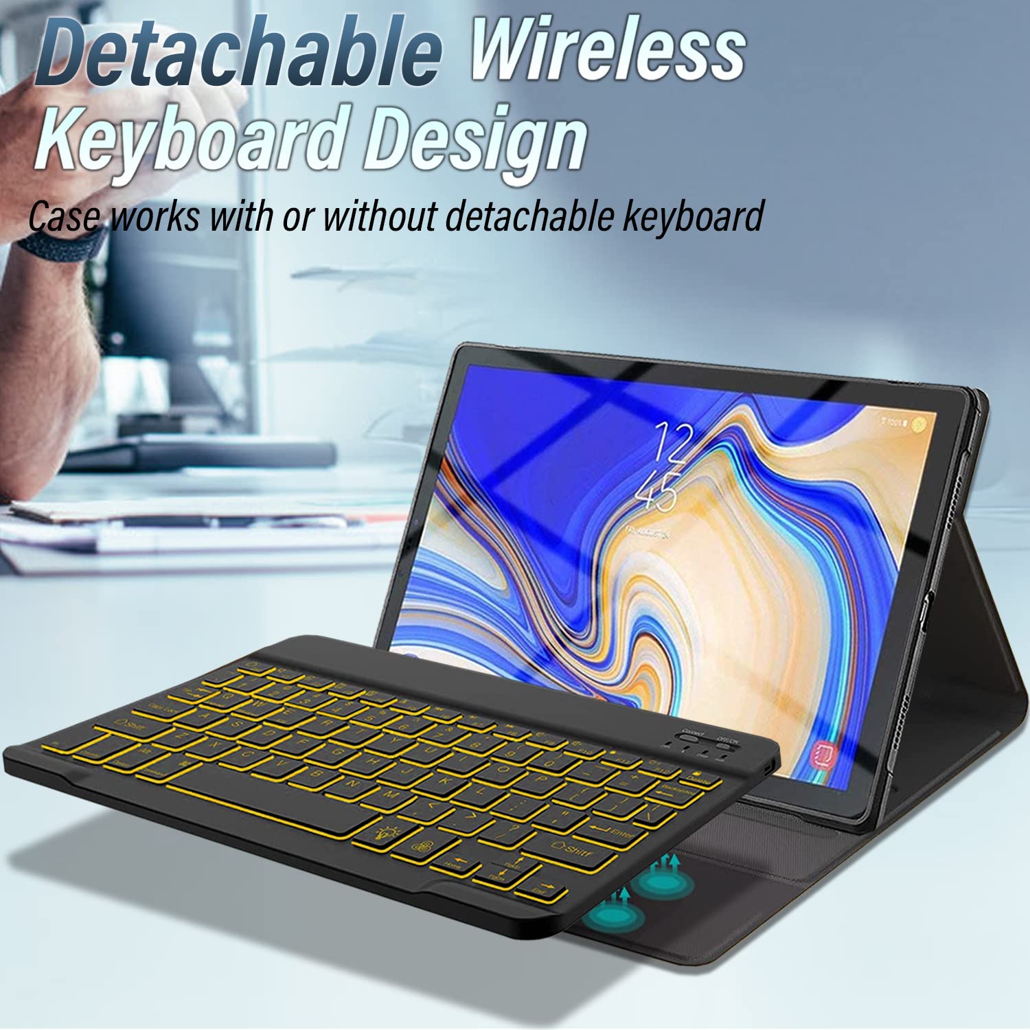 SAMSUNG - Galaxy tab s4 純正キーボードカバー Galaxy Tab S4 Book Cover Keyboard Mobile Accessories - EJ