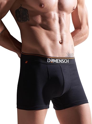 DAMENSCH Mens Premium Cotton Solid Trunks ReFRSH Peppermint Powered
