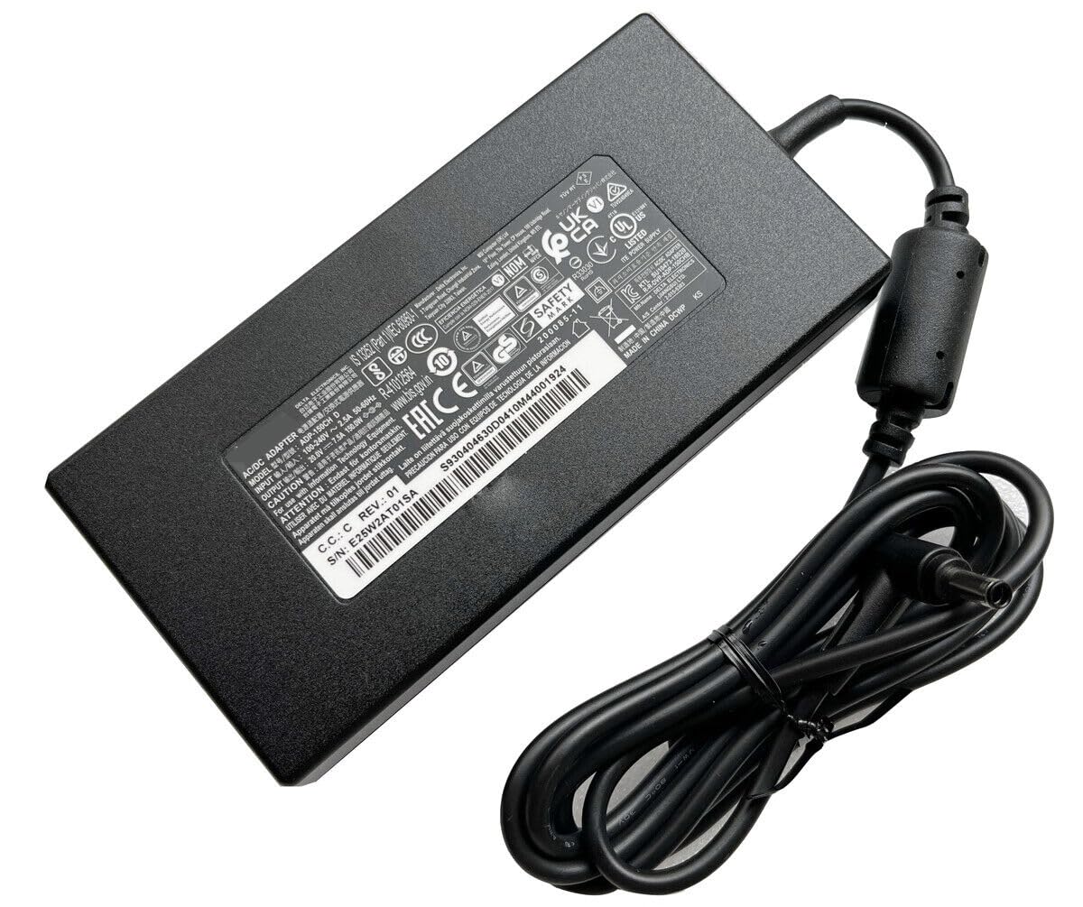 20V 7.5A 150W Adaptador AC Cargador ADP-150CH D Compatible para MSI GF75 Thin 10UD GF75 Thin 10UC, MSI GF76 GF66 UC11, MSI Prestige 16 A13VE-241UK 4,5MM