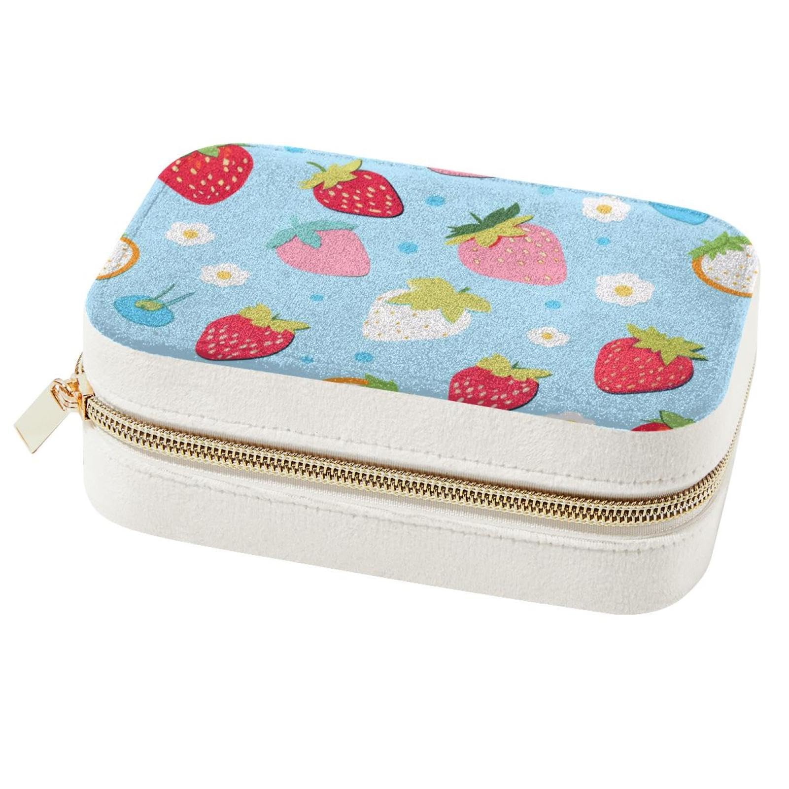 Boîte à bijoux spacieuse pour femmes avec double couche de rangement