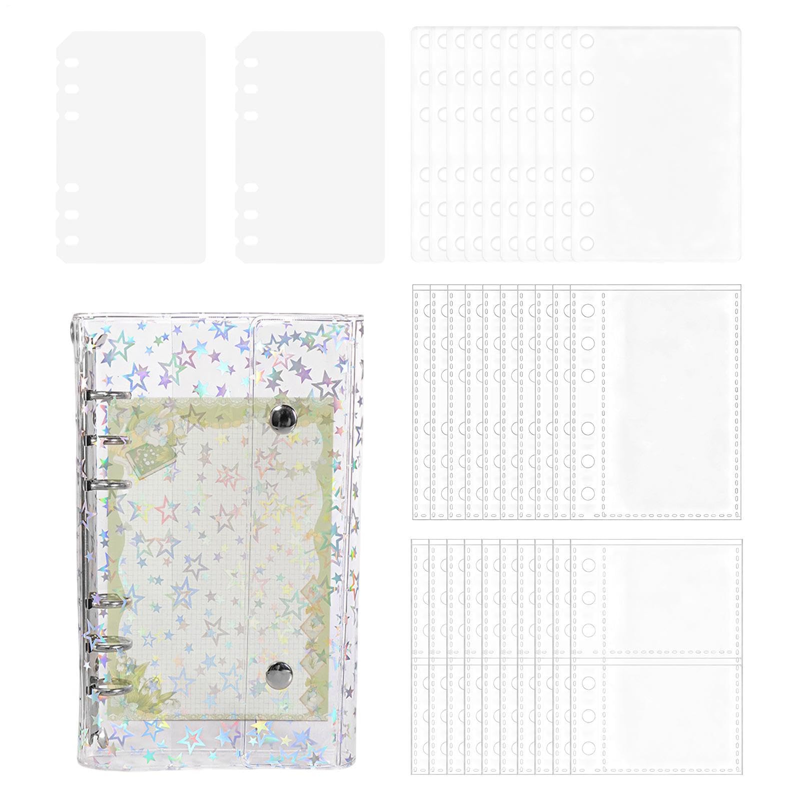 Folder kolekcjonerski naklejek | Z holograficznym zamknięciem, album kolekcjonerski naklejek, dla uczniów, dziewcząt, dzieci, młodzieży, na podróż, do szkoły, akademika, sypialni, zdjęć i