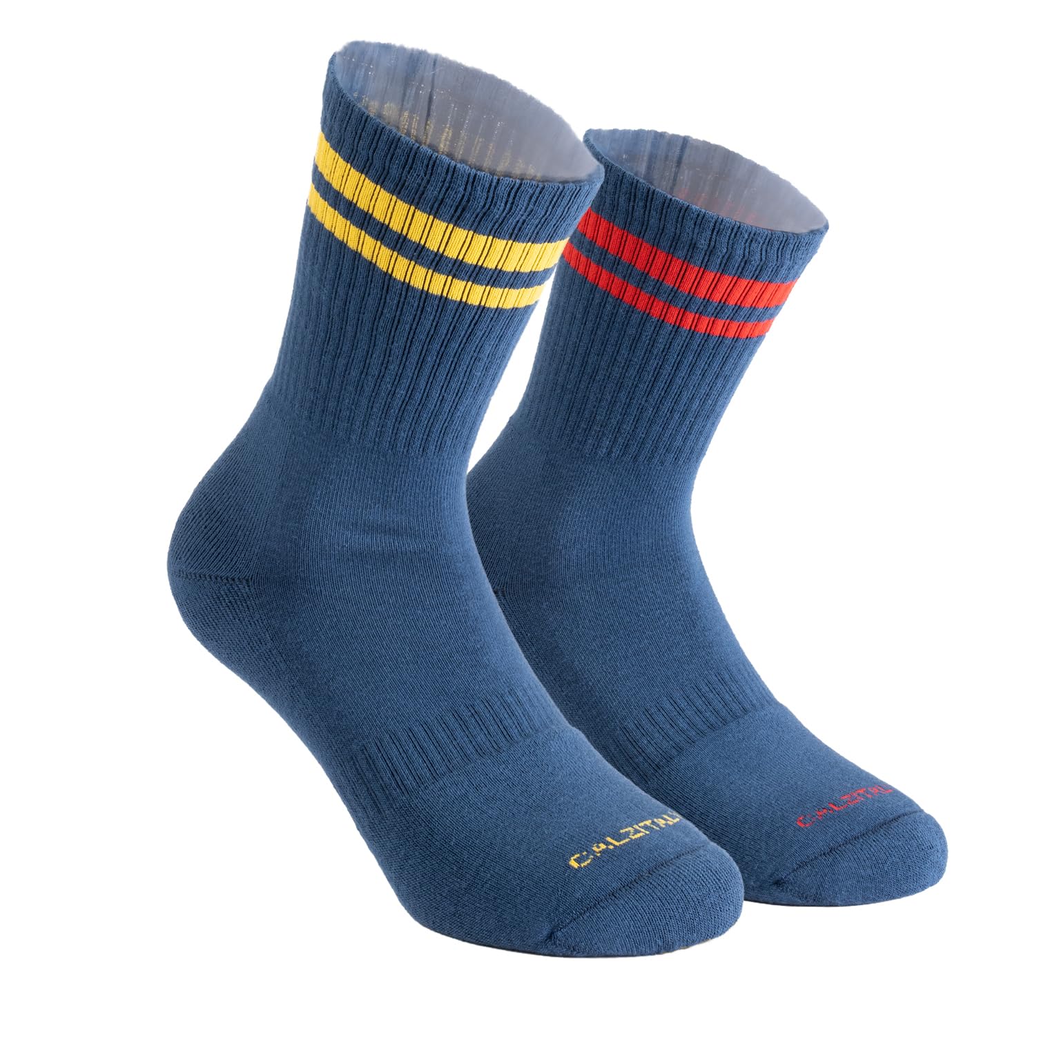 Chaussettes Sport CALZITALY Pack 2-3-4 Paires - Coton, Semelle Antichoc, Made In Italy