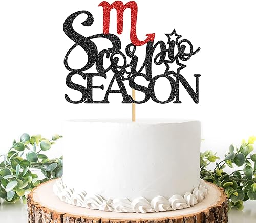 Decoración para tartas de temporada de Escorpio, decoración de fiesta de cumpleaños de Escorpio, decoración de fiesta de cumpleaños de astrología