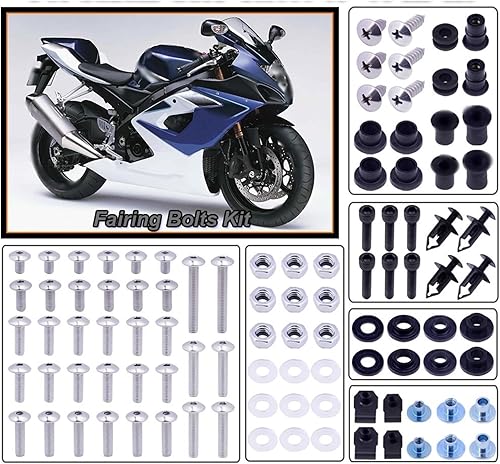 Miniatura 6 de TCHAU Kits de carrocería para Suzuki GSX-R1000 GSXR1000 GSXR 1000 2003-2004 K3 K4 motocicleta acero inoxidable completo carrocería kit tornillos