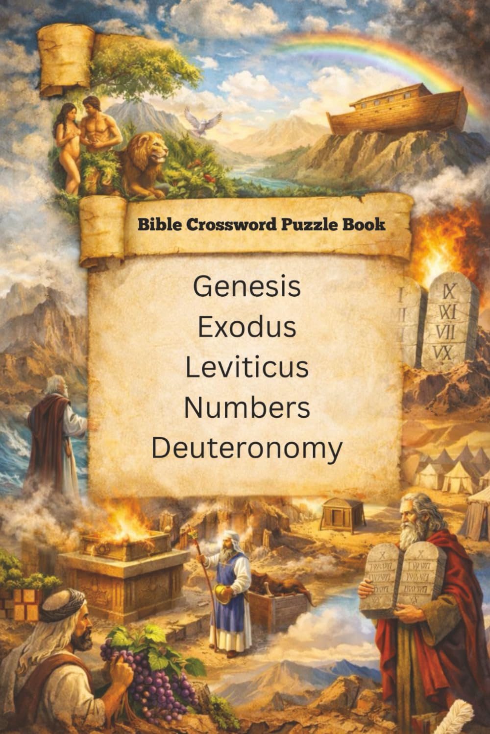 Bible Crossword Puzzle Book: Genesis Exodus Leviticus Numbers Deuteronomy