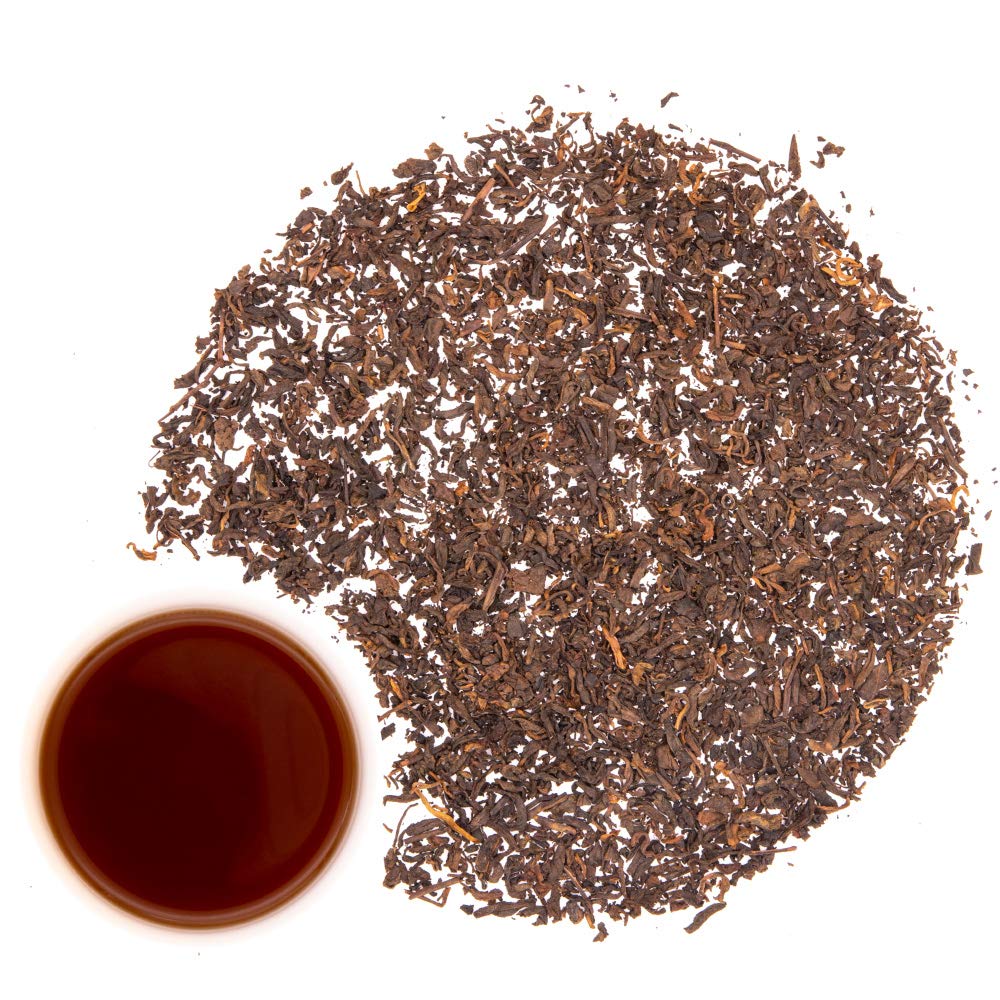 Shou Pu-Erh Tee Xiaoqing Mandarine aus Guangdong, China | Traditioneller chinesischer Pu-Erh Tee in der Mandarine gereift (50 g)