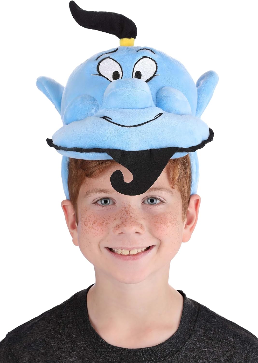 Aladdin Genie Headband with Ears and Beard Soft-Sculpted Face Costume Headpiece for Women