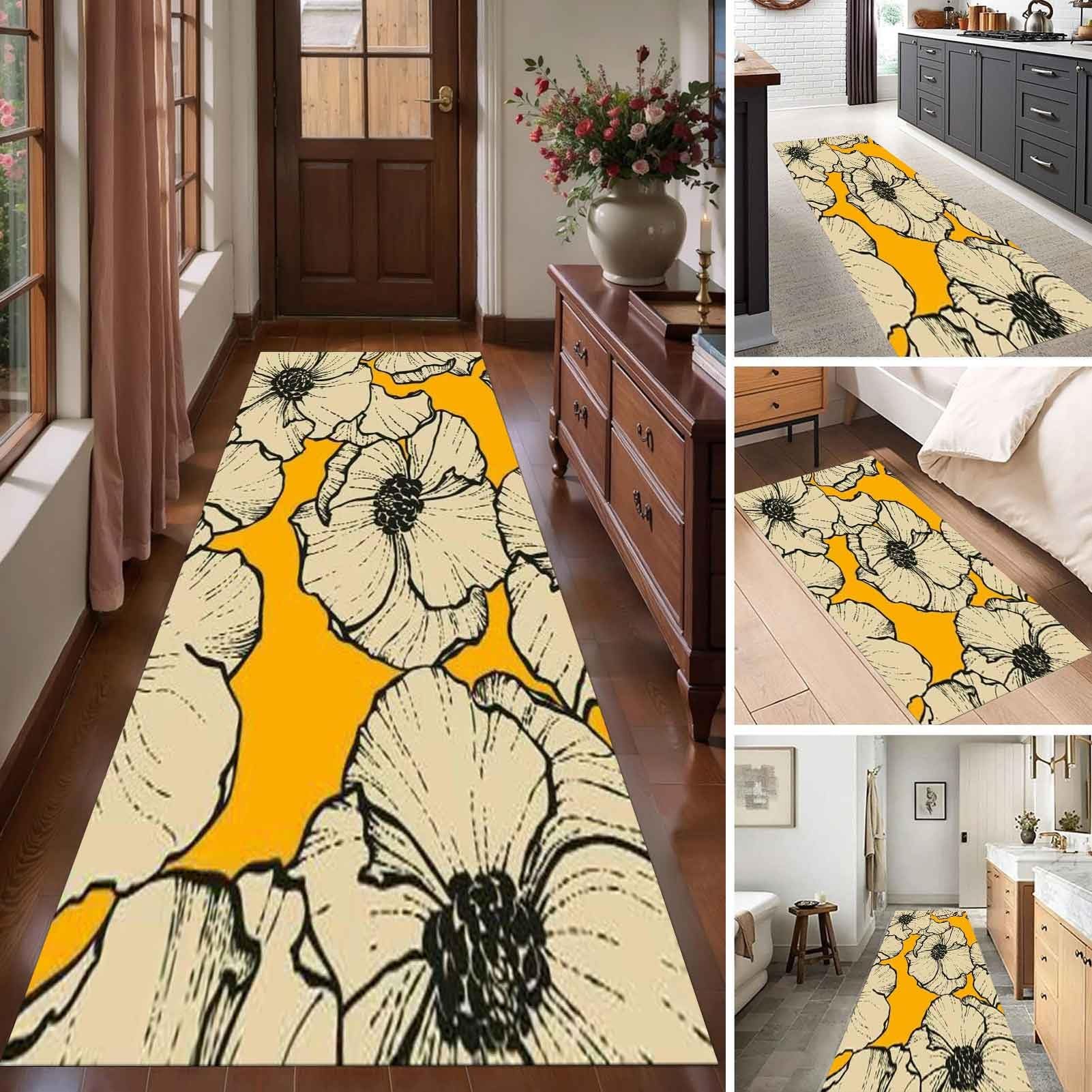 Tapis de sol doux pour entrée accueillante et salon chaleureux 90x500cm