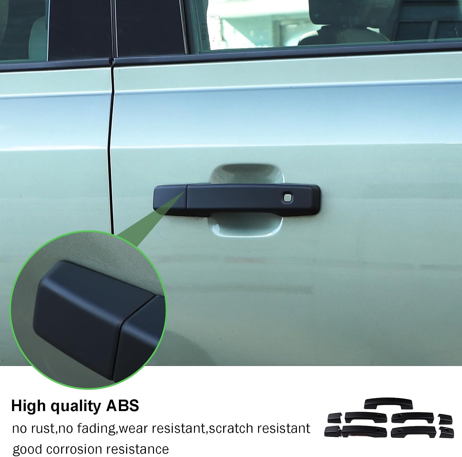 PIUGILH Car Exterior Door Handles Cover Compatible with Land Rover Defender 110 2020 2021 2022 2023 Accessories, ABS Door Handle Outer Protector Trim Cover