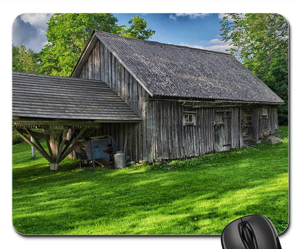 Mouse Pad - Suntak Sweden Landscape Scenic Farm Rural Rustic