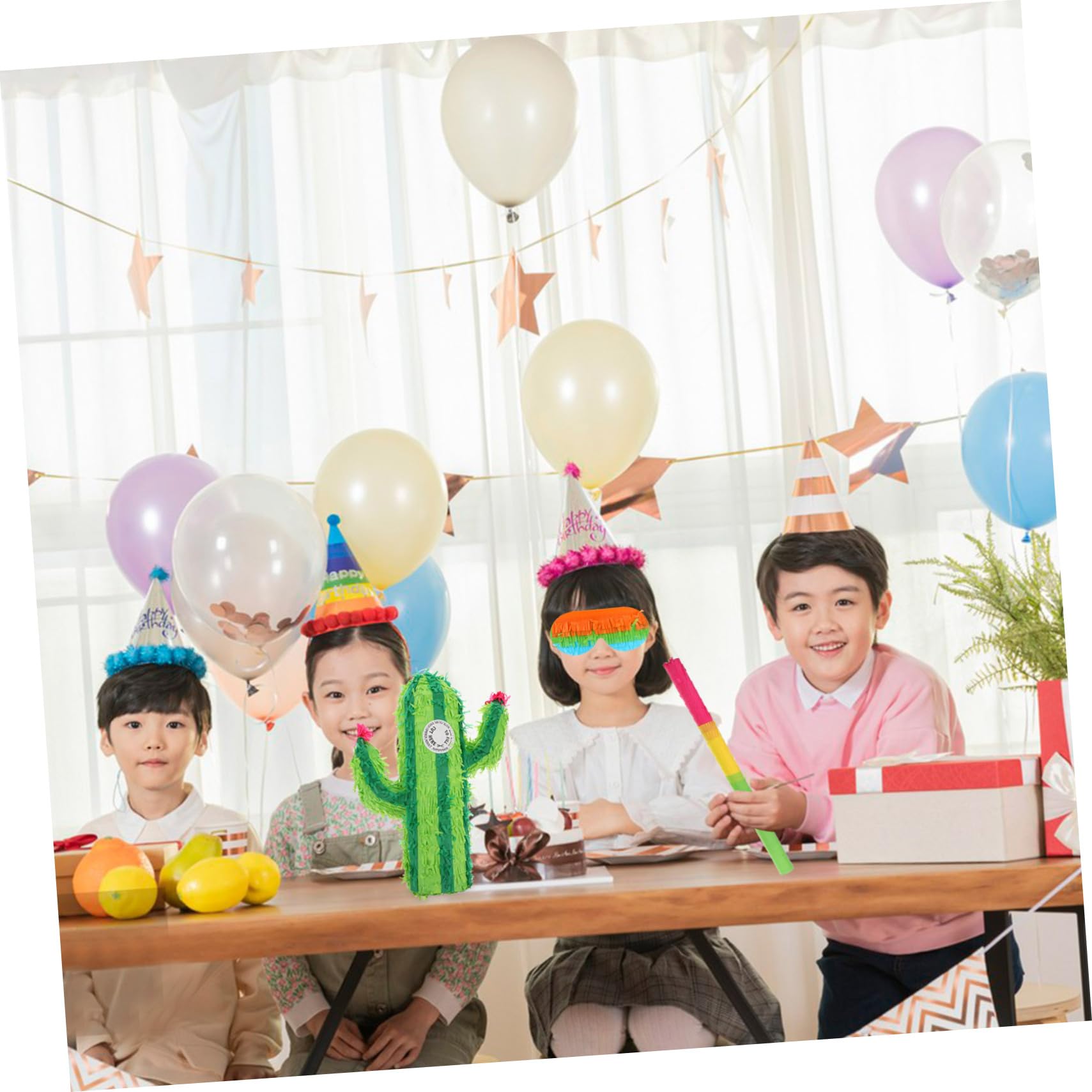 Kaktus Piñata 1 Satz aus Papier für Geburtstagsparty