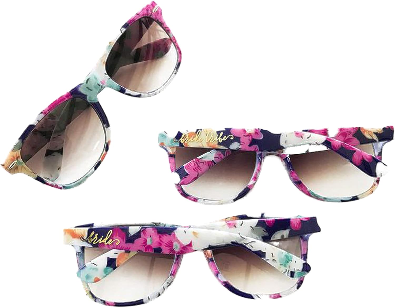 Heather & Willow Bride Tribe Sunglasses Floral Pattern Set of 7 | Bridesmaid Proposal Box