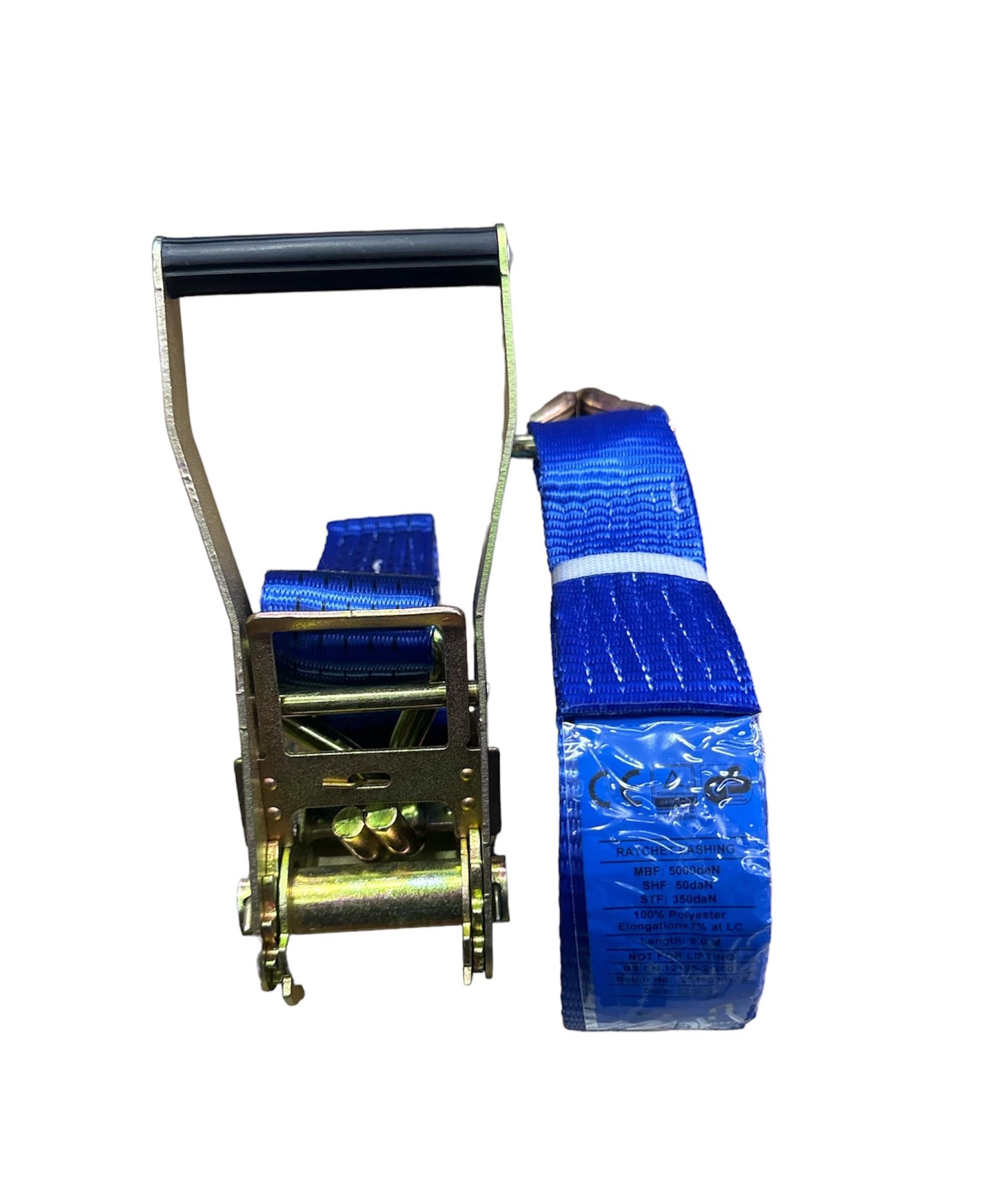 4 Cinghie A Cricchetto Da 10m - Portata 5000kg - Blu, Larghezza 50mm - Per Trasporto E Sicurezza - Foto 3