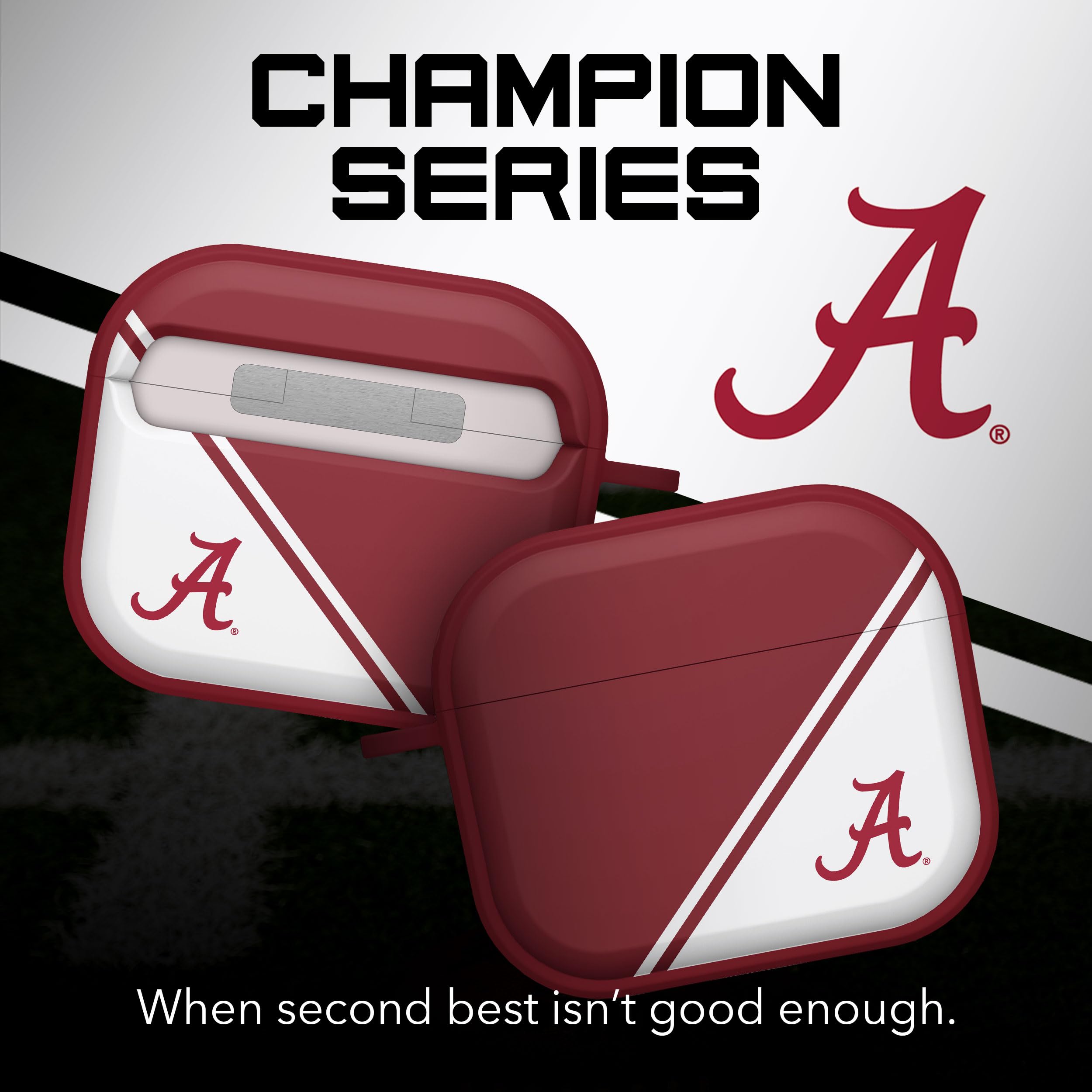 Affinity Bands Alabama Crimson Tide Champion Series HDX Case Cover Compatible with Apple AirPods Generation 3