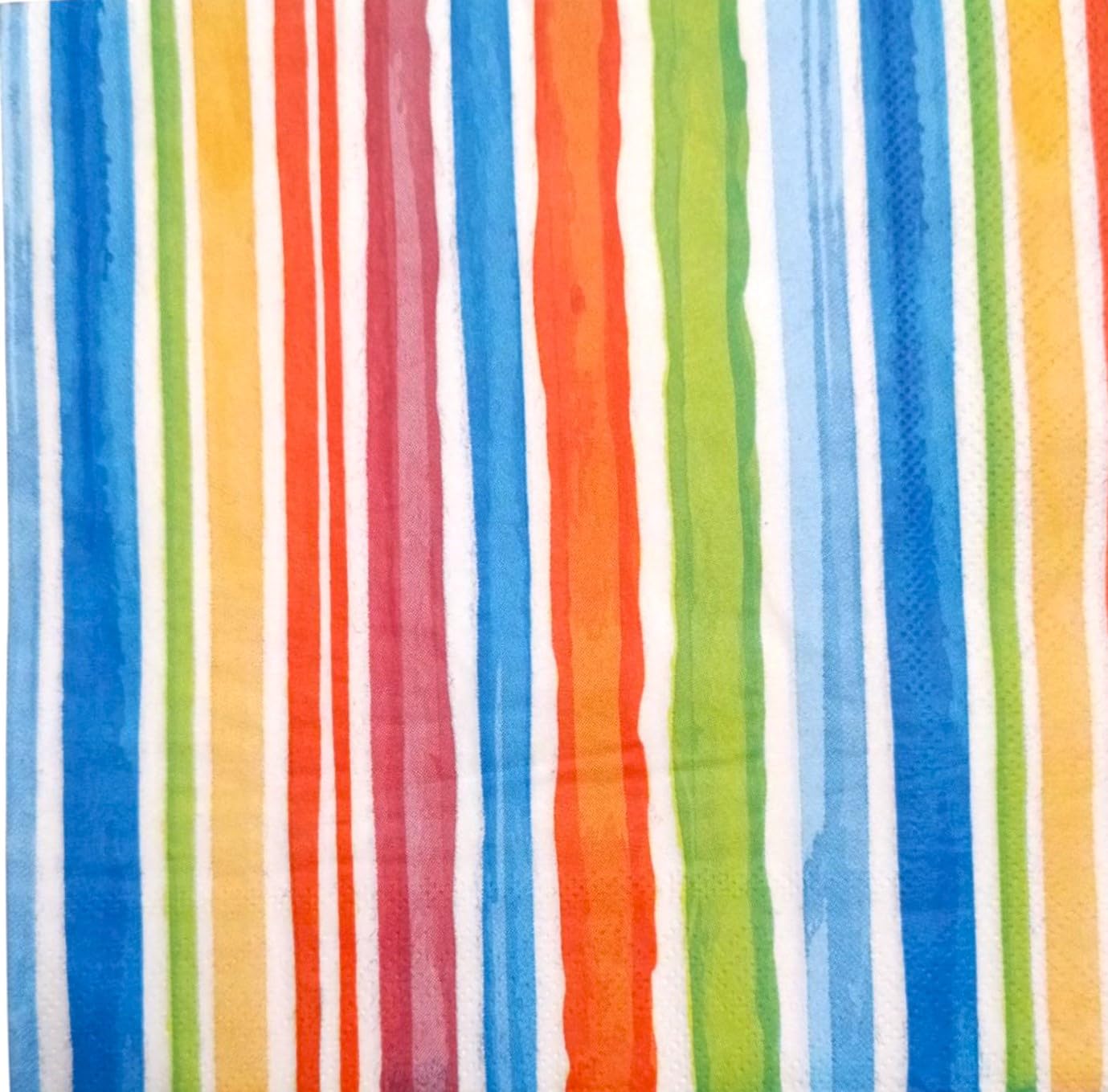 PARTY HONCHOOS Rainbow Coloured Paper Napkins/Bright and colorful cocktail paper napkins/birthday party or baby shower. (Pack of 20Pc)-image-1