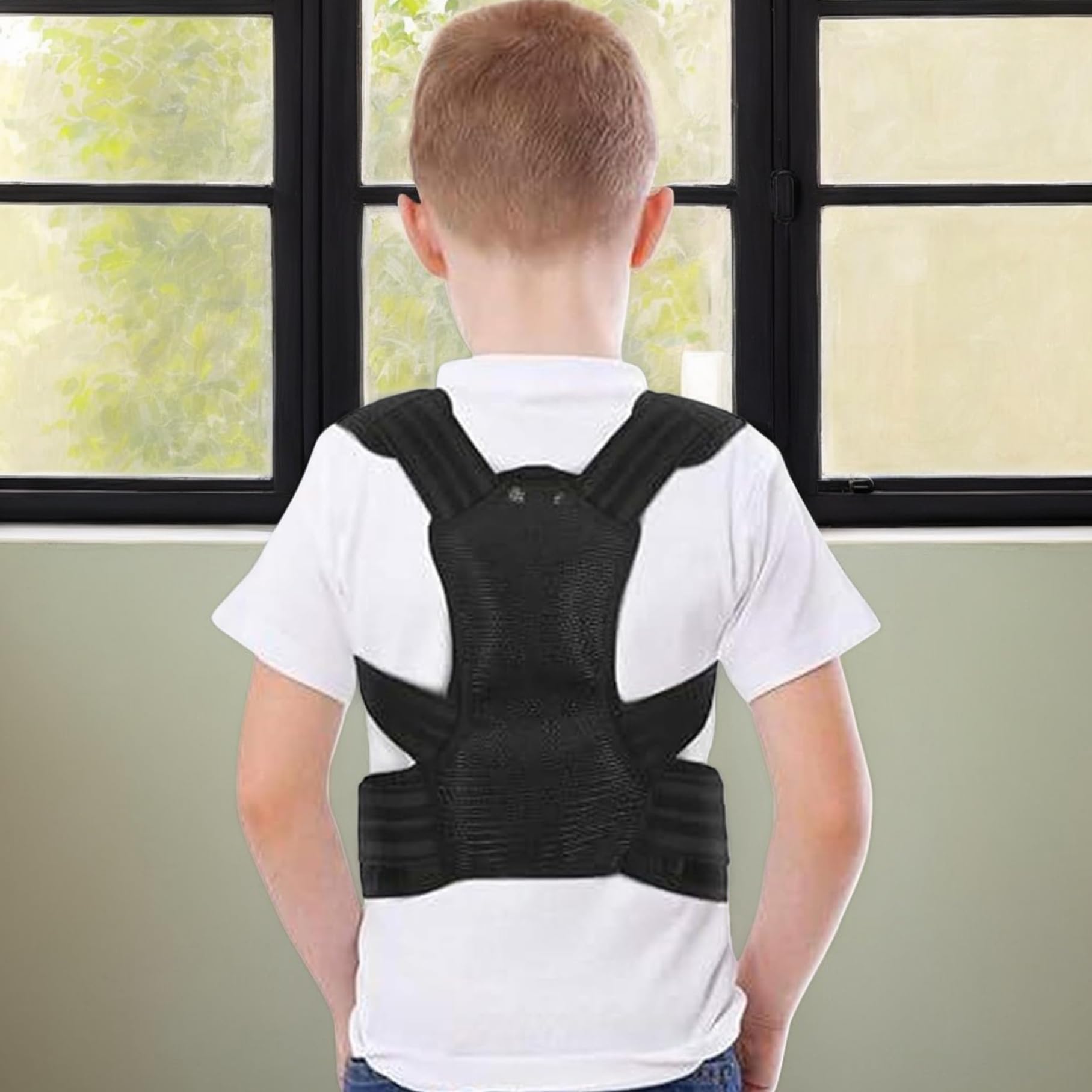 POSTURE CORTER per adolescenti per bambini, corpere postura della parte superiore della schiena regolabile per ragazzi/ragazze, bretelle di supporto per la schiena traspirante per scoliosi, gobbo, so