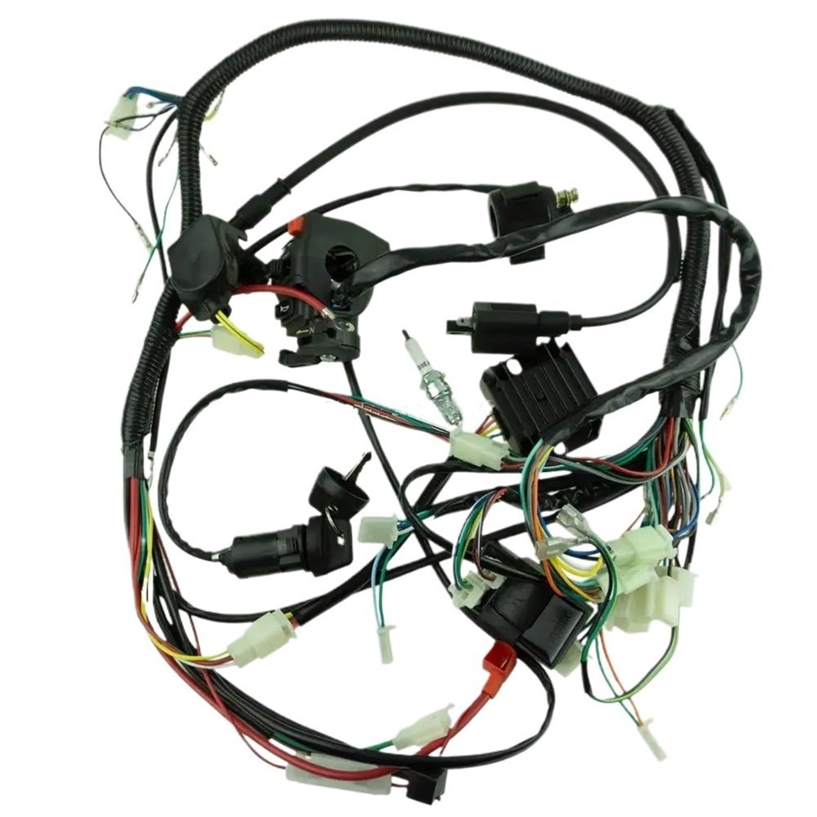 Przełącznik elektromagnetyczny Do 150cc 200cc 250cc 300cc ATV | Buggy Quad Pełna Wiązka Przewodów Krosno Cewka Zapłonowa CDI