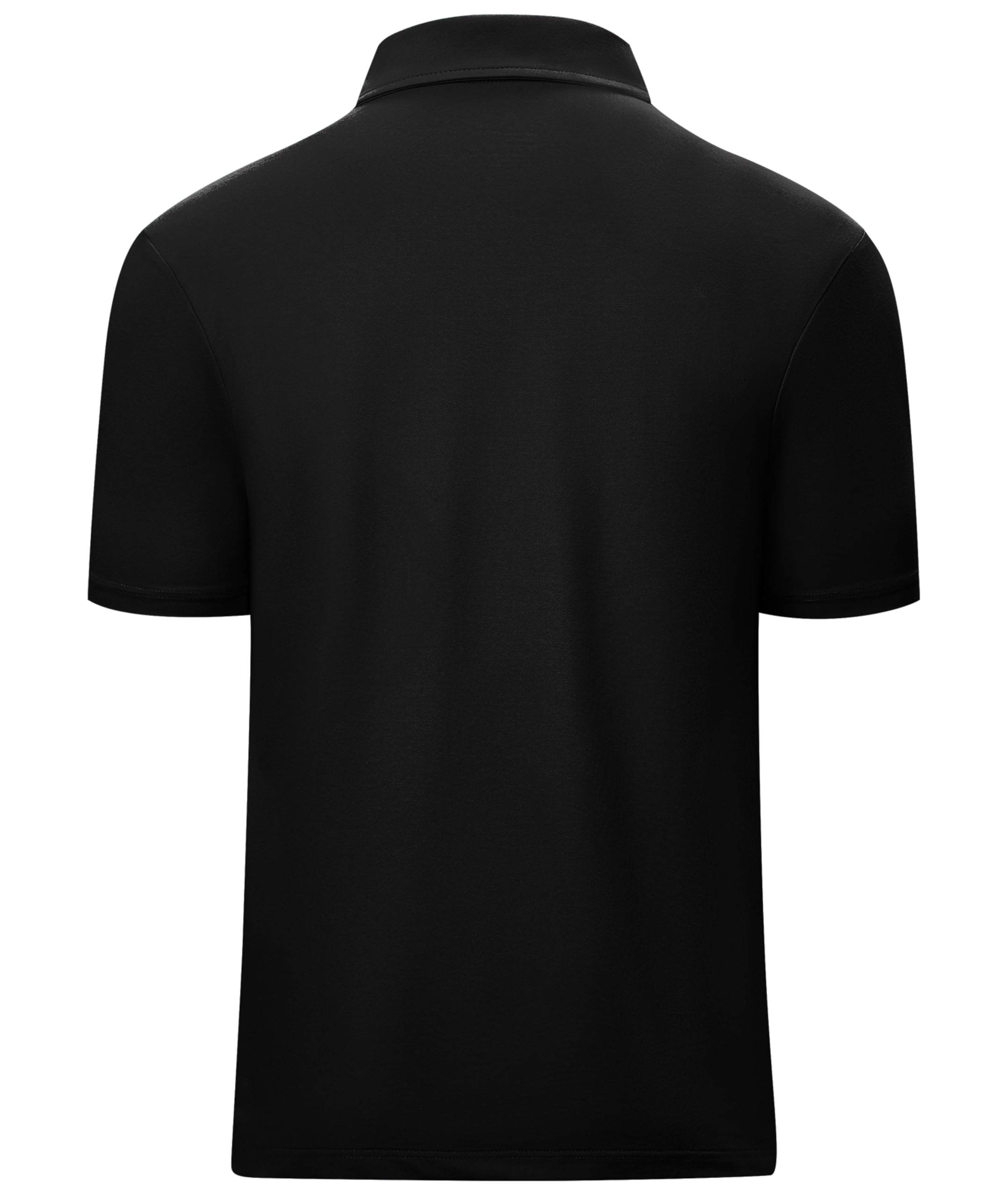 zitysport Homme Polo Manches Courtes Respirant Golf Zippé Polo Homme Polo avec Fermeture éclair d'été Shirts Casual Sport Basic Regular Fit T-Shirt