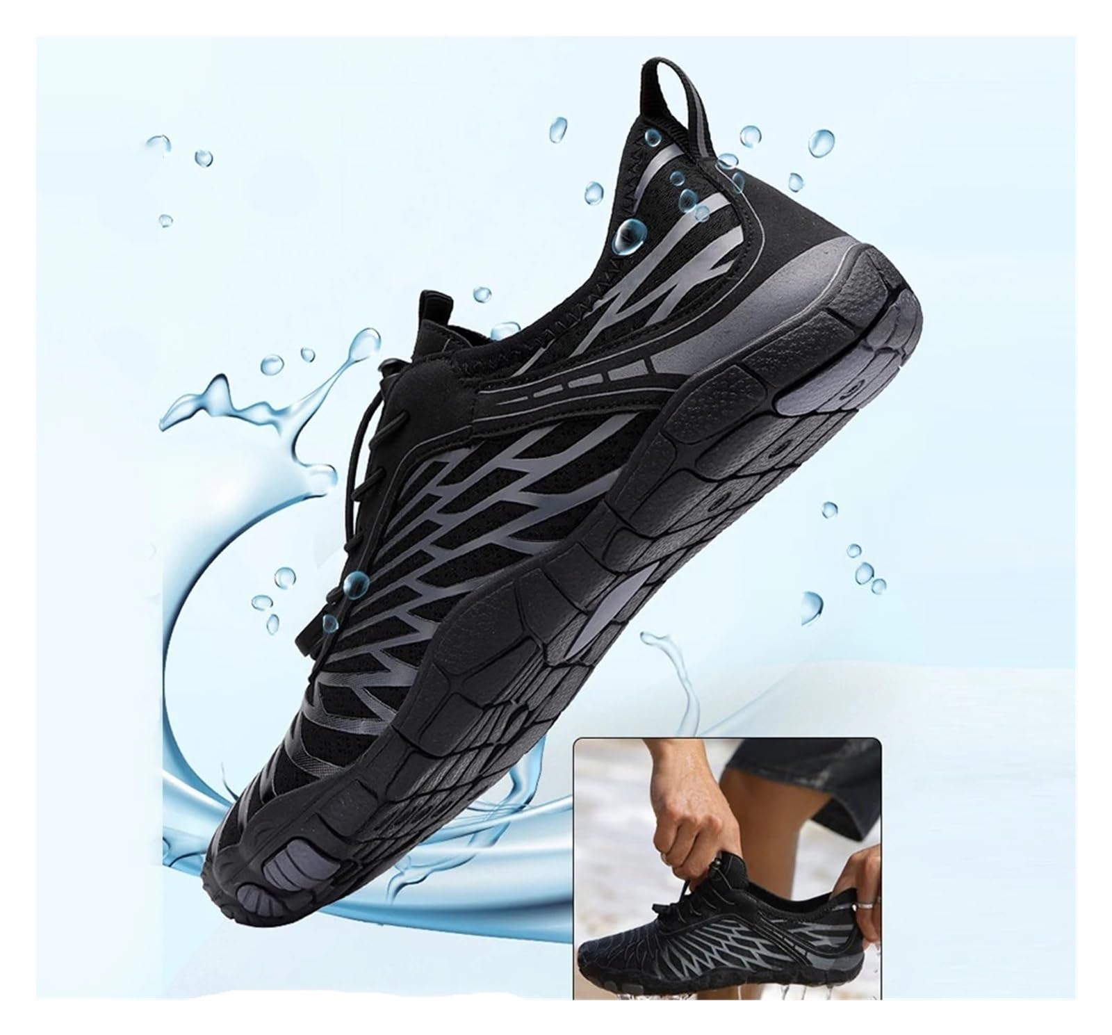 Scarpe da Acqua Scarpe Unisex a Piedi Nudi Sport Acquatici da Acqua a Monte Ginnastica Corsa for Fitness