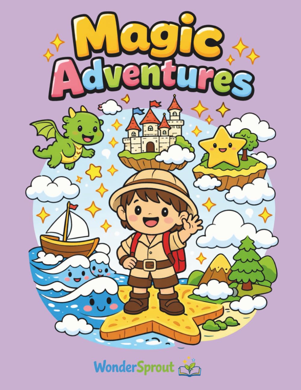 Magic Adventures: A Fantasy Coloring Book for Kids