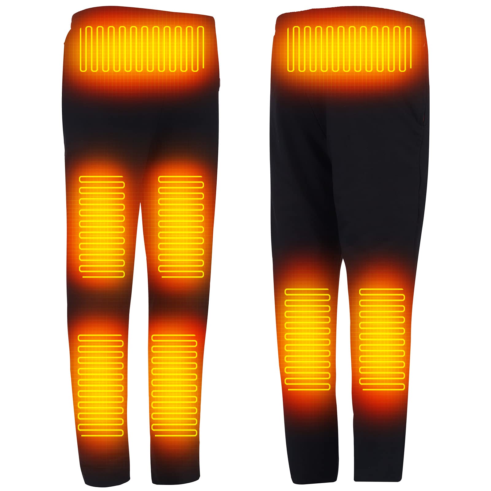 Women Heated Pants - Warm Heating Pants for Womens, 8pcs Heating Pads, 3 Temperature Control (Without Battery)