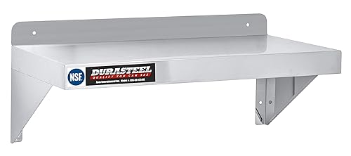 Miniatura 4 de Estante para montar en la pared de acero inoxidable Apex DuraSteel. Aprobado por NSF.