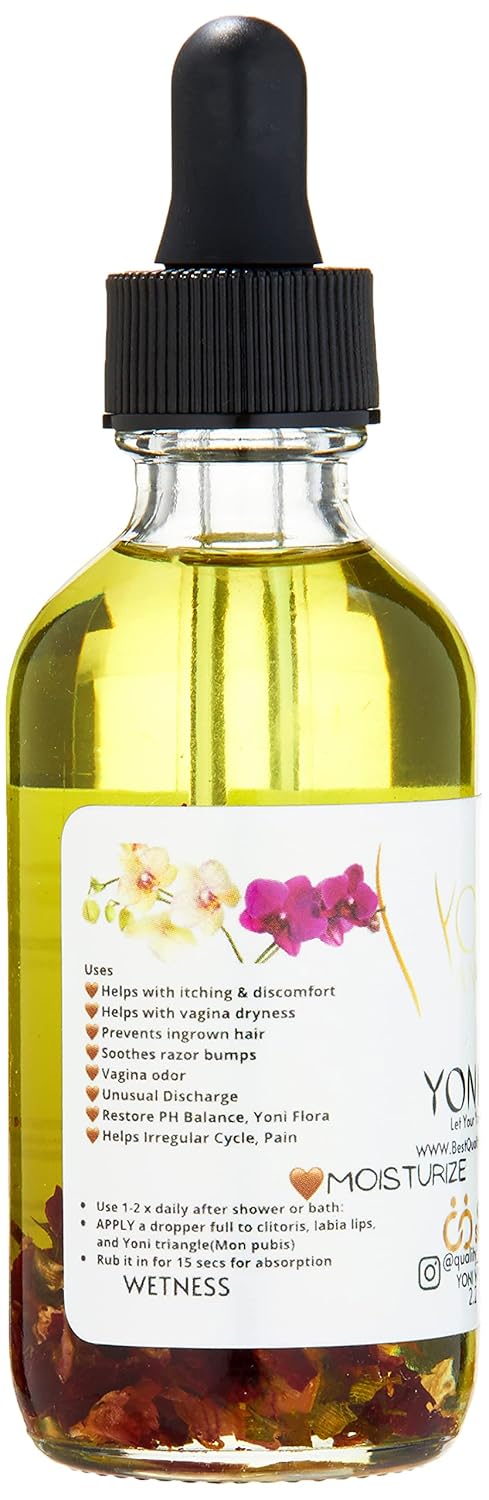 Natural Yoni Oil, Mint Fresh Feminine Care Oil, Reduces Odor, Restores pH Balance, Natural Body Care Oil with Tea Tree, Chamomile, Mint Extract & More, USA-Made Hygiene Products for Women, 2.2 oz