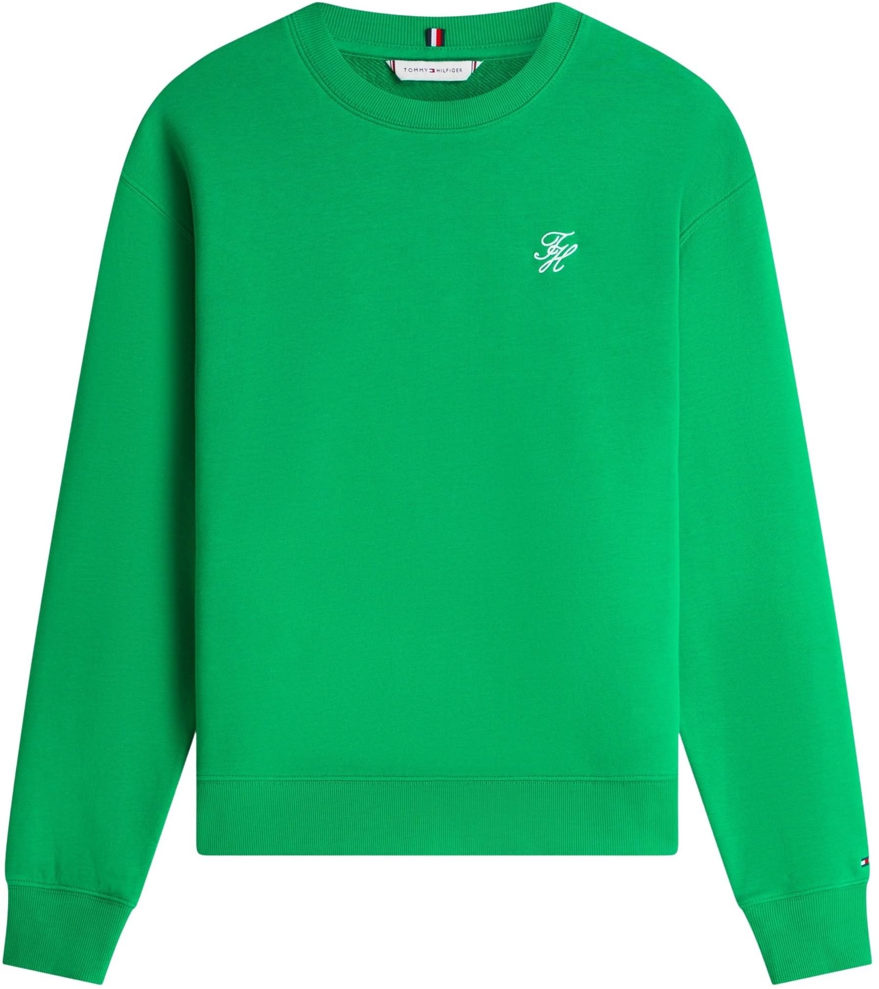 Tommy Hilfiger TH Script Reg Sweatshirt Ww0ww48724 Felpa Pullover Donna (Pacco da 1)