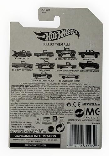 Miniatura 2 de Hot Wheels Dodge Power Wagon, [Azul oscuro] 8/10