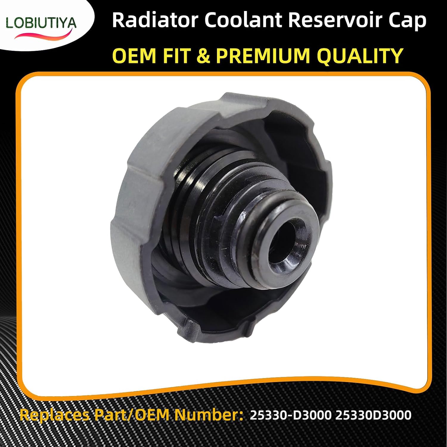 25330D3000 Radiator Cap Coolant cap Compatible with Kia 2017-2021 Sportage Niro EV, Fit for Hyundai Elantra Kona Tucson Radiator Coolant Reservoir Tank Cap OE#25330-D3000 25330D3000