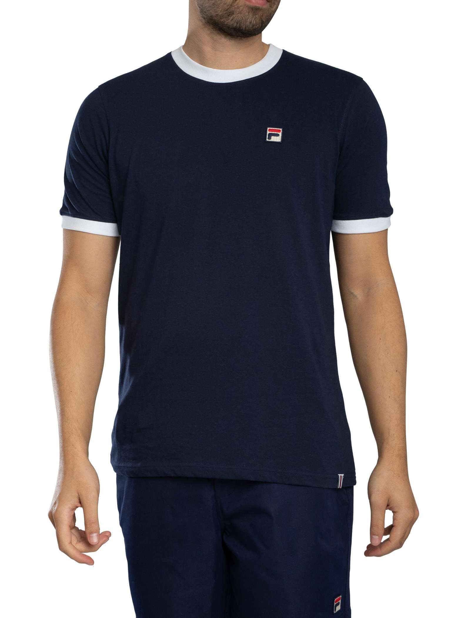 Fila Men's Peacoat/White Marconi Essential Ringer T-Shirt