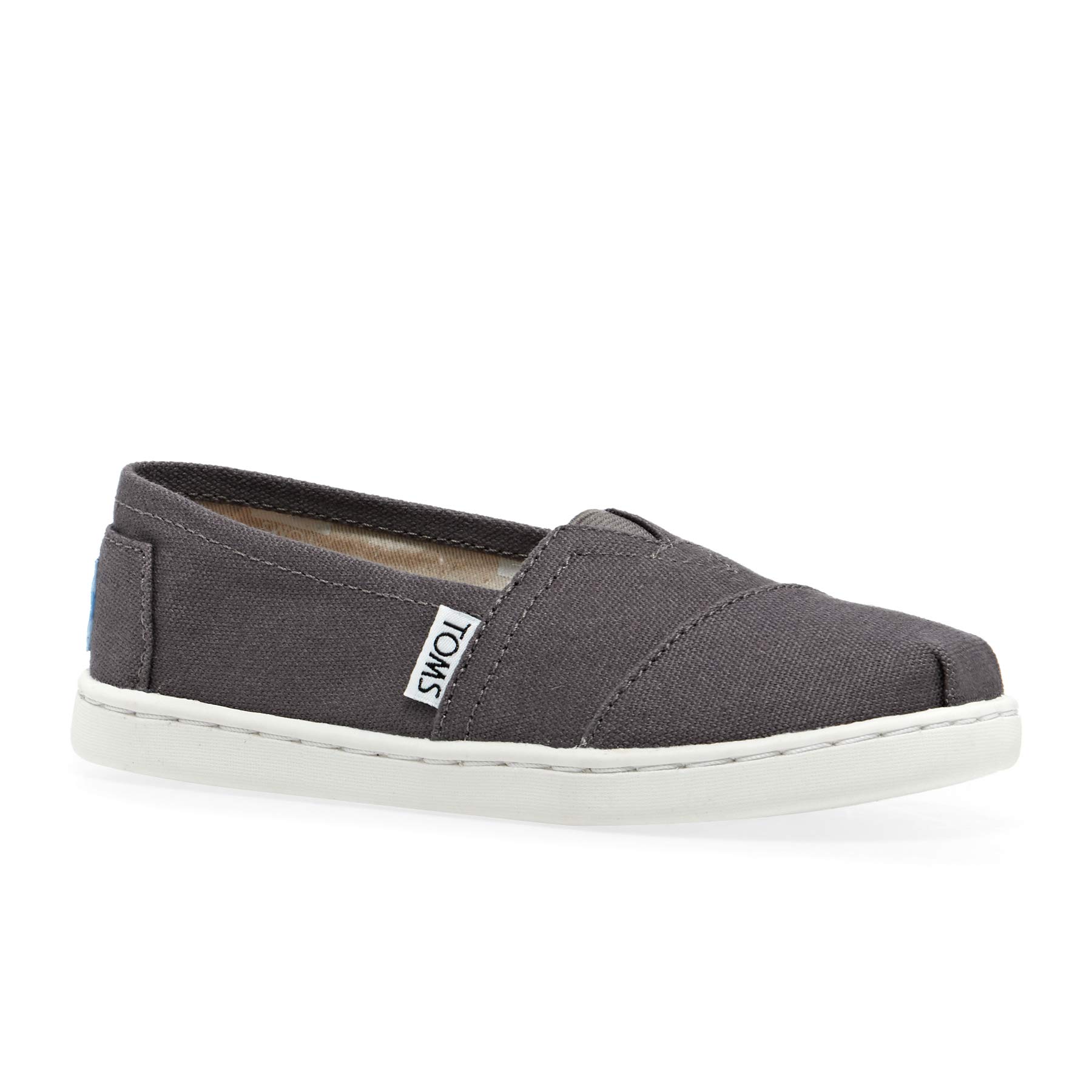 Toms Alpargata Kids Slip On Shoe | Slip On Shoes  | Grey  | UK Size 1
