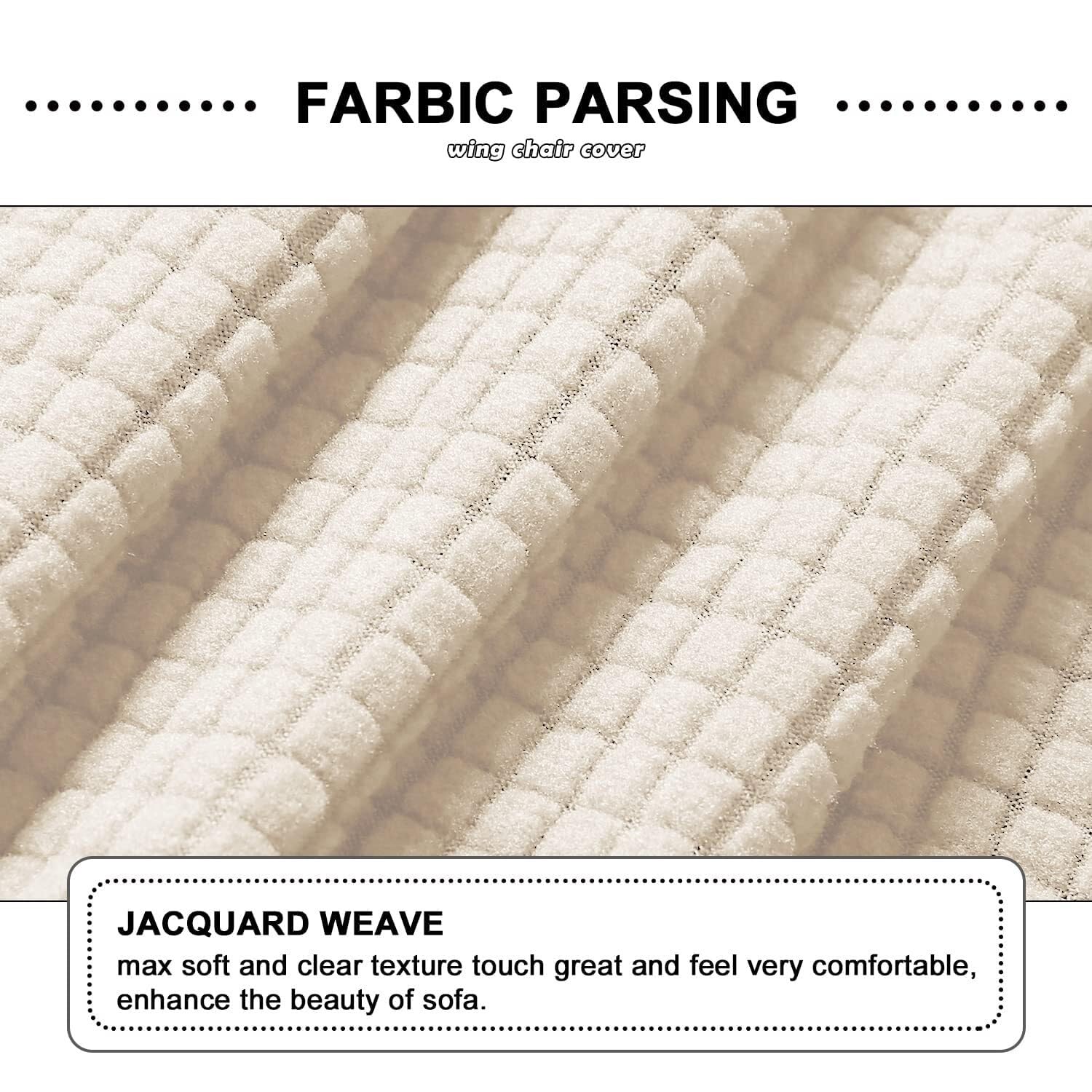 Konsilsa Spandex Jacquard Stretch Sofa Slipcover for L-Shaped Sofa Chaise Lounge, Sectional Couch Protector with Pet-Friendly Design (Color : I, Size : Chaise lounger(Right))