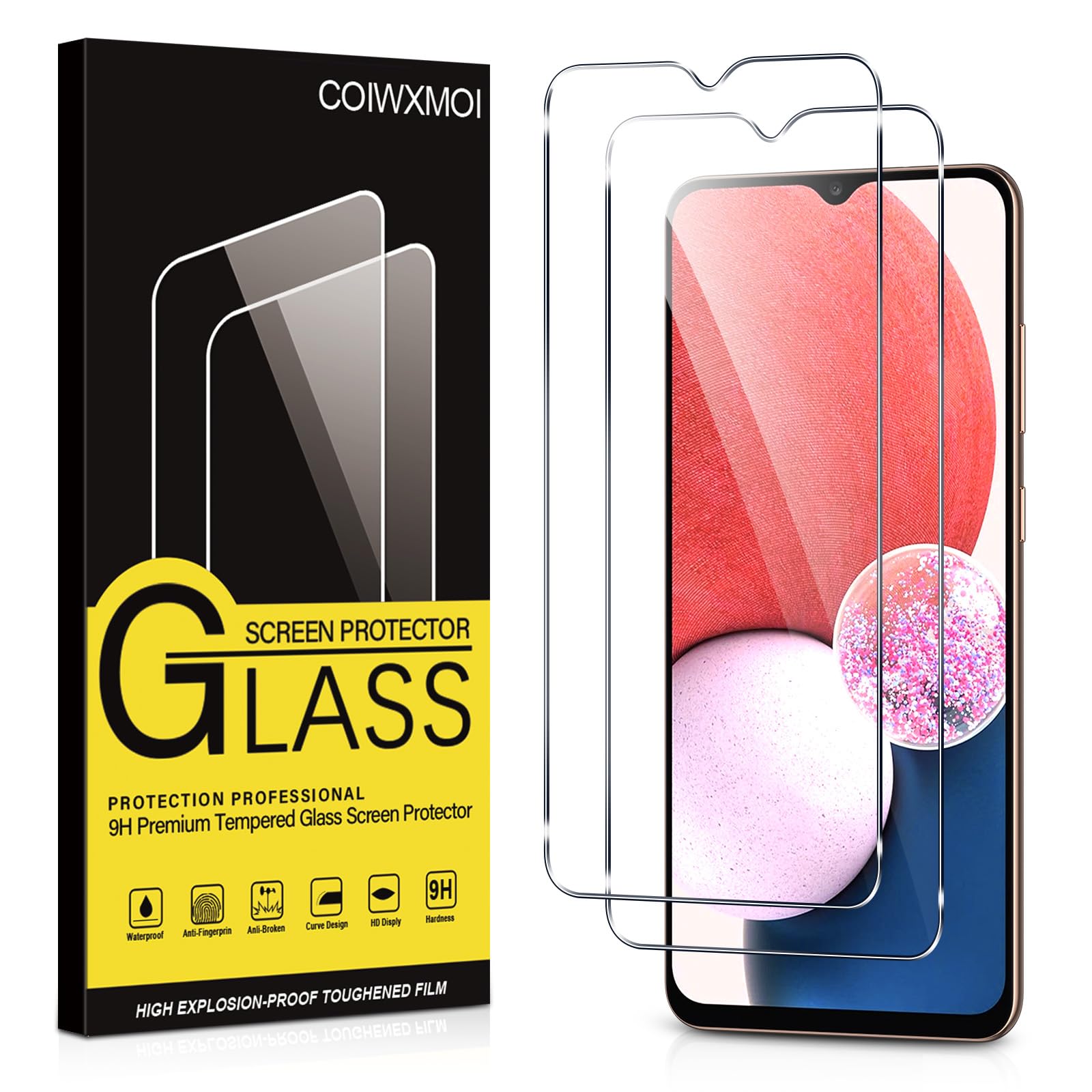 PhoneThrone Vetro Temperato Per Oppo A72 - Pellicola Protettiva 9H, Anti Graffio, 0,33mm, Trasparente (1 Pezzo) - 3