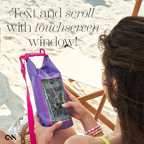 Miniatura 4 de Case-Mate Purple Paradise Mini IP68 - Bolsa de cubo impermeable con tapa enrollable de 2 litros con bolsa impermeable para natación, kayak,