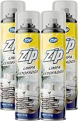 kit 4 Spray Limpa Estofado Sofá Espuma Remove Sujeira Gordura